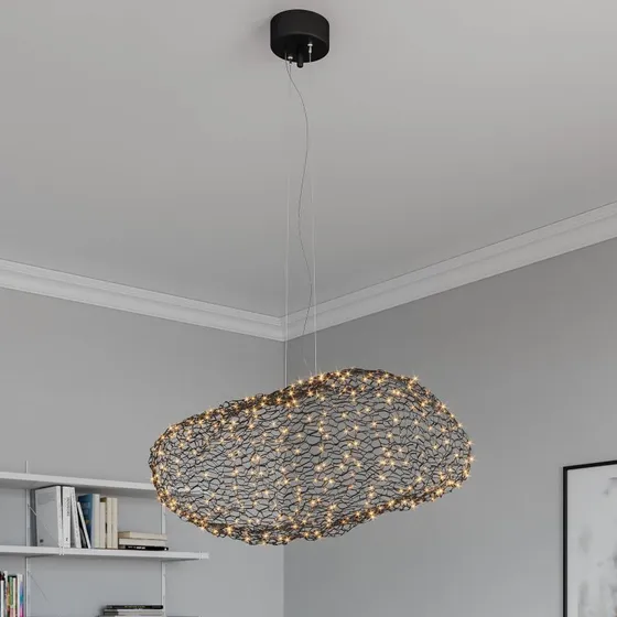 By Rydéns Lámpara Colgante LED Hayden Negro Mate 115cm
