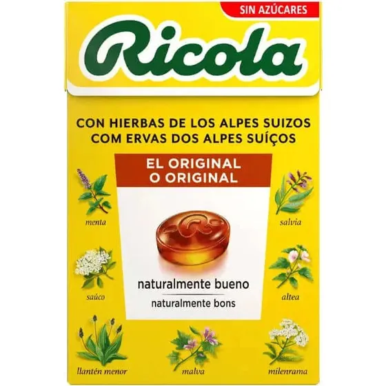 Ricola Caramelos de Hierbas Sin Azúcar con Stevia 50g