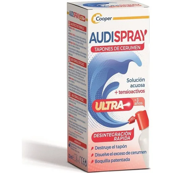 Audispray Ultra 20 ml - Limpiador de Cerumen para Niños y Adultos