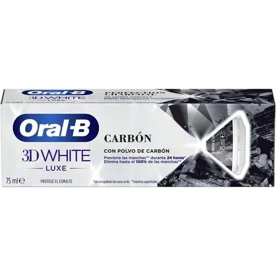 Oral-B 3D White Luxe Carbón Activo Pasta de Dientes 75ml