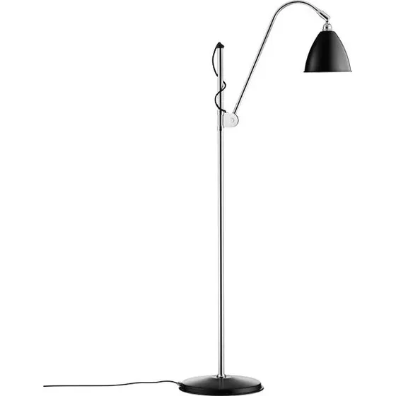 GUBI Lámpara de pie BL3 Bestlite - Cromo y Negro