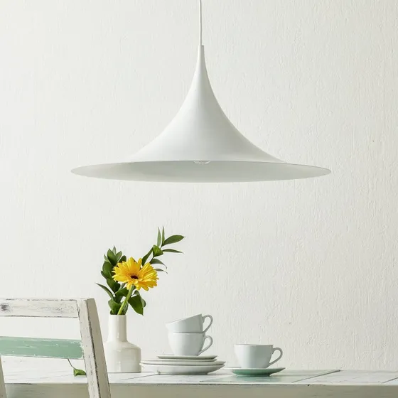 Gubi Lámpara Colgante Semi Ø 60 cm Blanco Mate