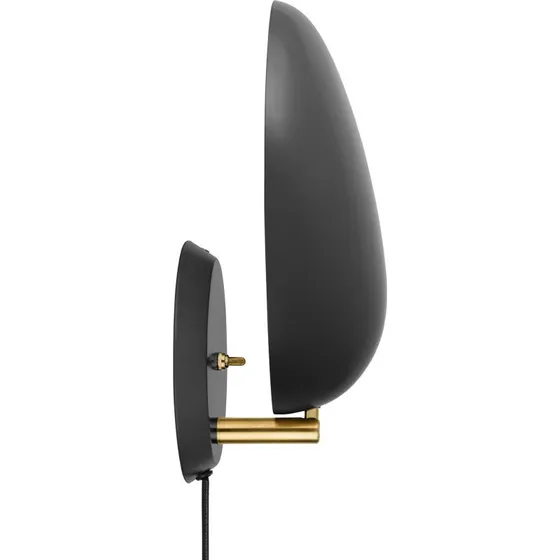 GUBI Cobra Aplique de Diseño Negro con Enchufe