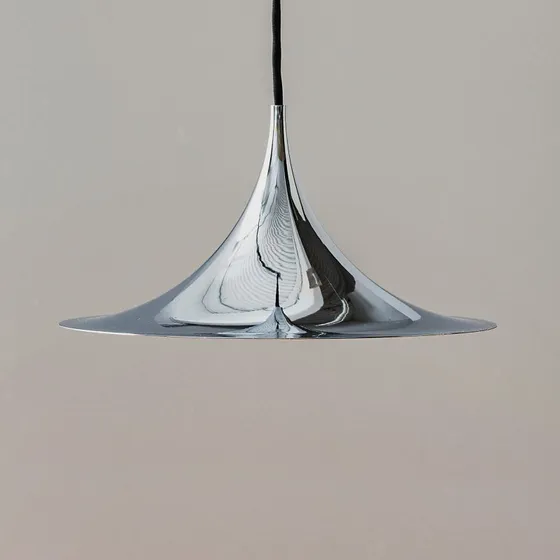GUBI Lámpara Colgante Semi Ø 30 cm - Cromo