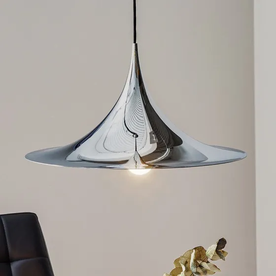 GUBI Lámpara Colgante Semi Ø 47 cm - Cromo