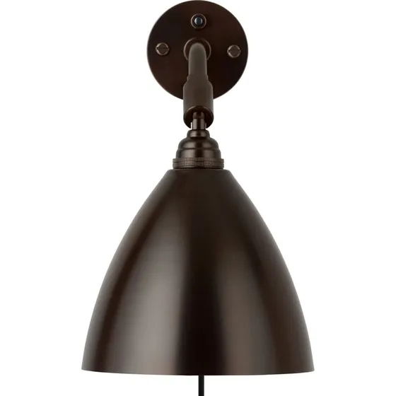 Gubi Aplique de pared Bestlite BL7 negro, Ø 16 cm