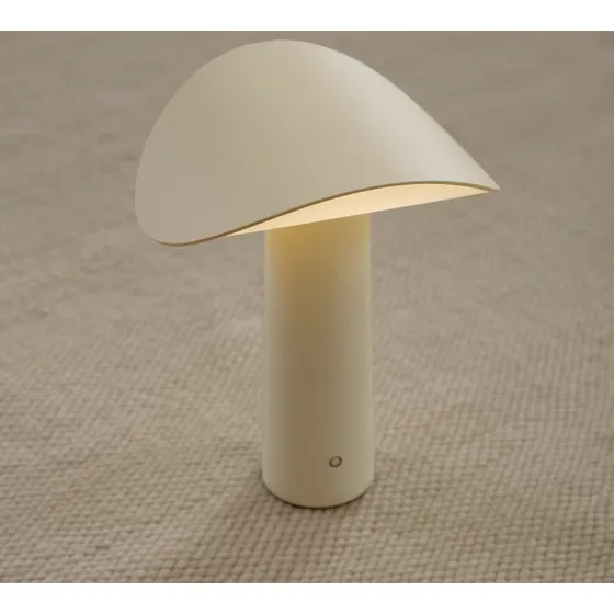 GEJST Lium Lámpara de mesa LED recargable, amarillo claro, 2700 K