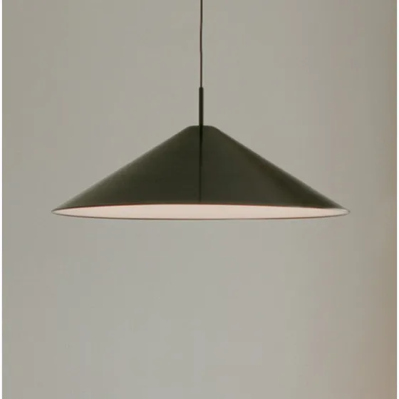 New Works Lámpara Colgante LED Brolly Ø70 cm, Aluminio Negro