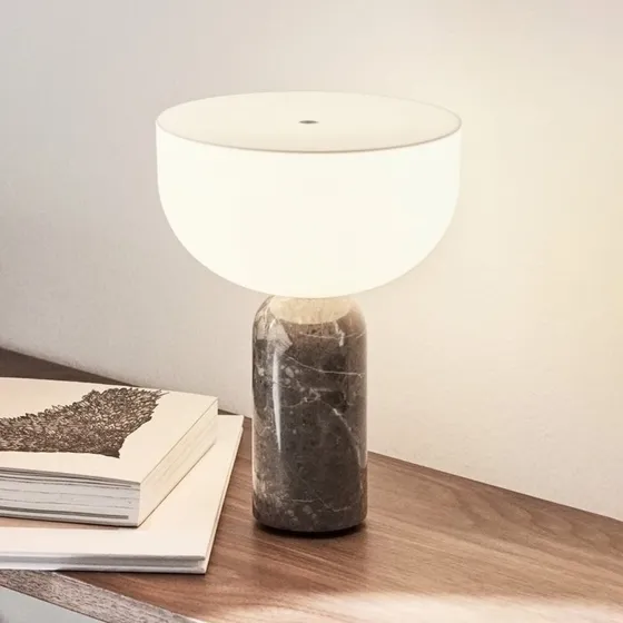 New Works Kizu Lámpara de Mesa Portátil Gris du Marais