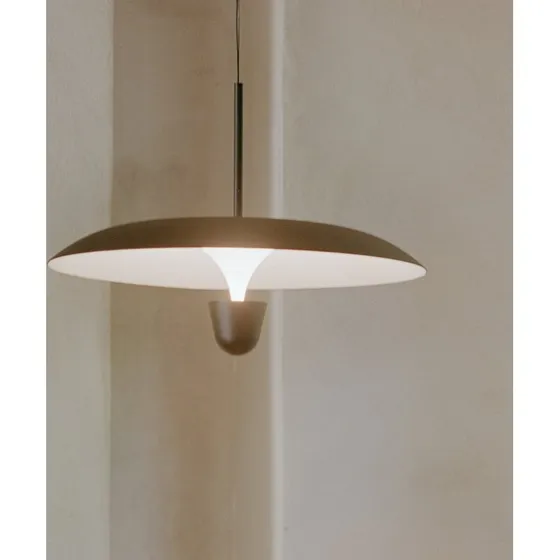 New Works Lámpara Colgante LED Kantarell Negra Ø 55 cm