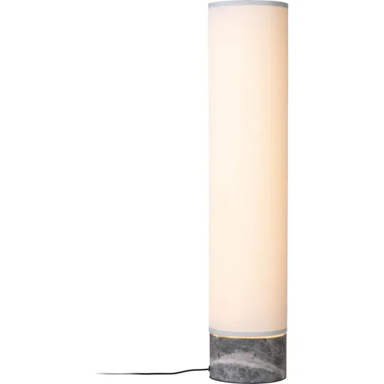 Gubi Lámpara de pie LED Unbound 80 cm Blanca y Mármol Gris