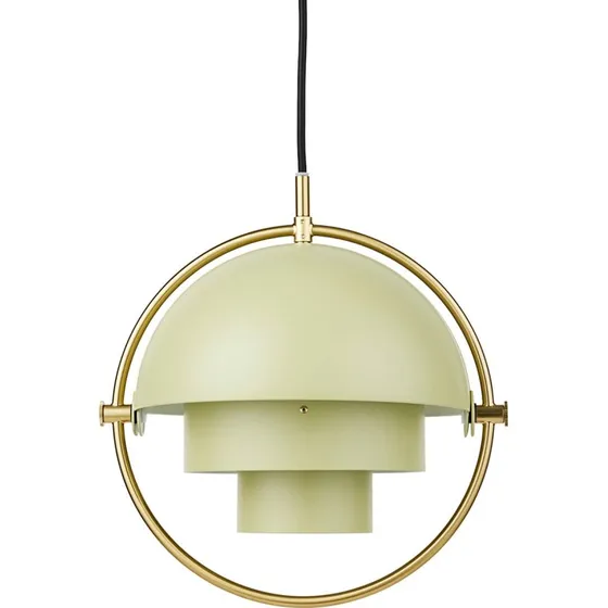 Gubi Lámpara Colgante Lite Multi-Lite Ø 36 cm, Latón y Crema