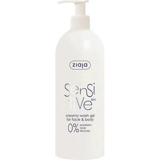 Ziaja Gel Limpiador Cremoso Sensitive Rostro y Cuerpo 400 ml