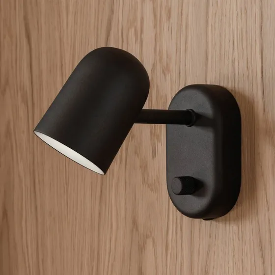 Northern Buddy wall Aplique de Pared Negro