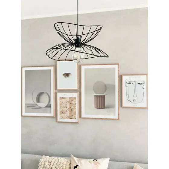 Globen Lighting Lámpara colgante RAY negra Ø 45 cm