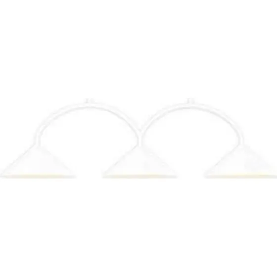 Globen Lighting Lámpara colgante CURVE 3 Blanca, 3 luces, 95 cm