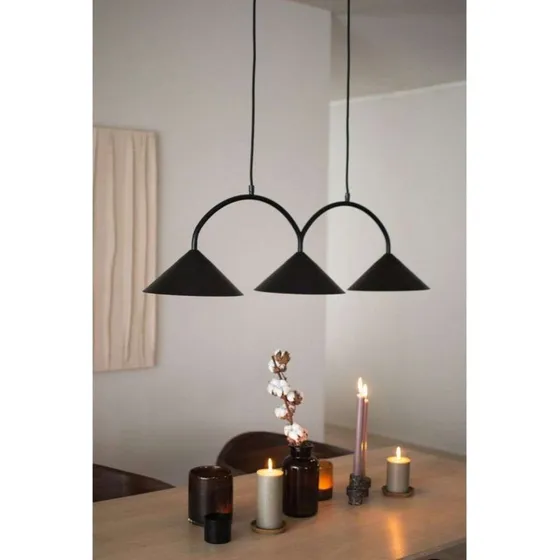Globen Lighting Lámpara colgante Curve 3 Black