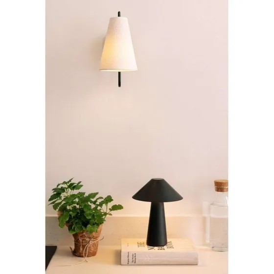 Globen Lighting Lámpara de mesa portátil Cannes IP44 negra