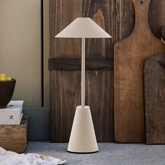 Globen Lighting Lámpara de mesa portátil Cannes IP54 - Marrón