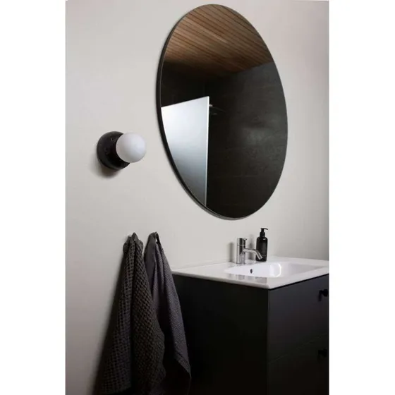 Globen Lighting Aplique de Pared Torrano 13 cm Negro IP44