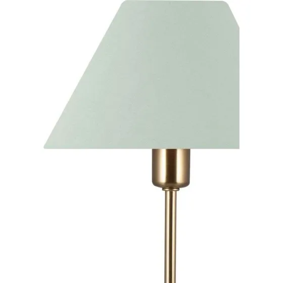 Globen Lighting Lámpara de mesa Iris Green con base de cristal