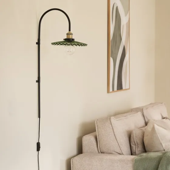 Globen Lighting Aplique de Pared Cobbler 75 Verde Cristal