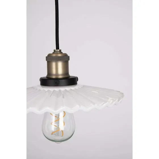 Globen Lighting Lámpara Colgante Cobbler Blanca Ø 25 cm