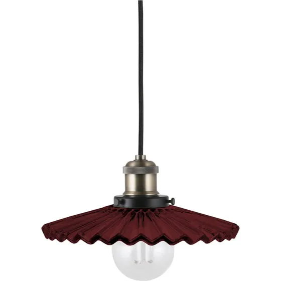 Globen Lighting Lámpara Colgante Cobbler 25 Burgundy