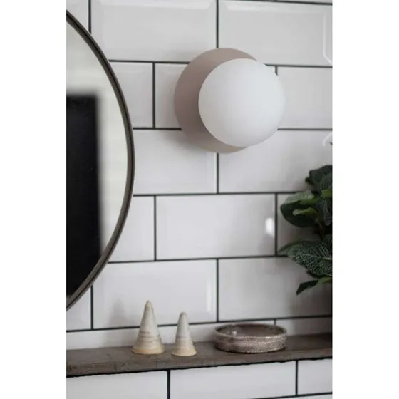 Globen Lighting Lámpara de Pared/Plafón Art Deco IP44 Blanca