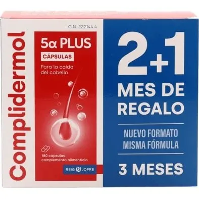 Complidermol 5 Alpha Plus 180 Cápsulas Pack Ahorro