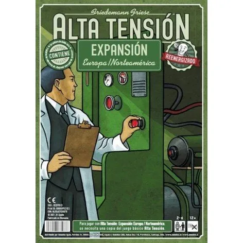 Alta Tensión: Europa y Norteamérica - Expansión para Juego de Mesa