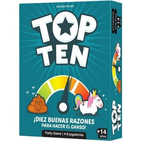 Top Ten de Asmodee - Juego de Cartas Cooperativo