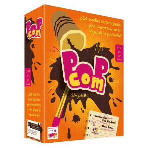SD Games Pop Com - Juego de Cartas de Publicidad