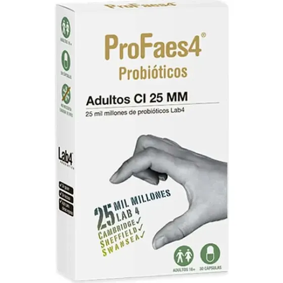 Profaes4 Probióticos Adultos 25mm 30 Cápsulas