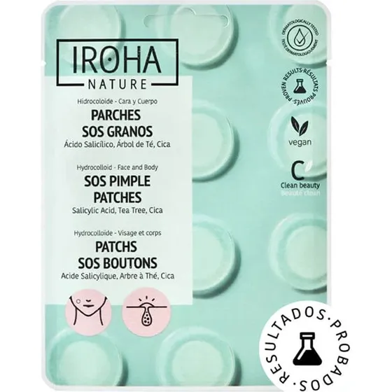 Iroha Parches SOS para Granos y Brotes, 18 Unidades