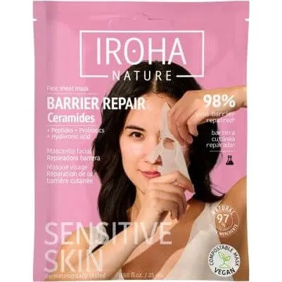 Iroha Mascarilla Facial Reparadora con Ceramidas, 25 ml