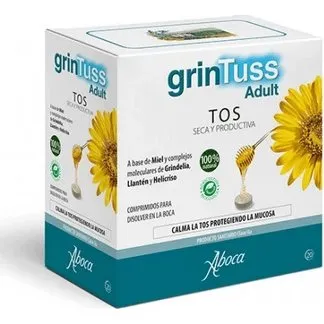 Aboca Grintuss Adulto 20 Comprimidos - Alivio de Tos Seca y Productiva