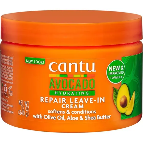 Cantu Crema Hidratante sin Aclarado con Aceite de Aguacate 340g