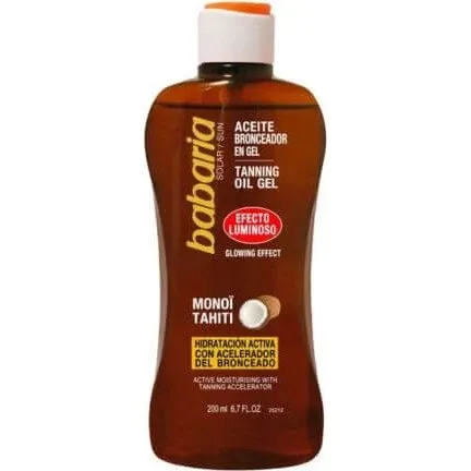 Babaria Aceite Corporal Iluminador Acelerador de Bronceado 200 ml