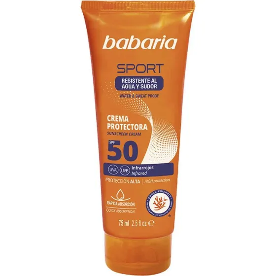 Babaria Crema Solar SPF 50 Sport Waterproof 75 ml