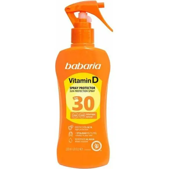 Babaria Spray Protector Solar SPF 30 con Vitamina D - 200 ml