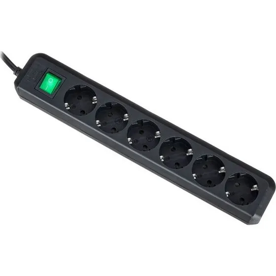 Brennenstuhl Eco-L 6 Way Split Sw 3m Negra