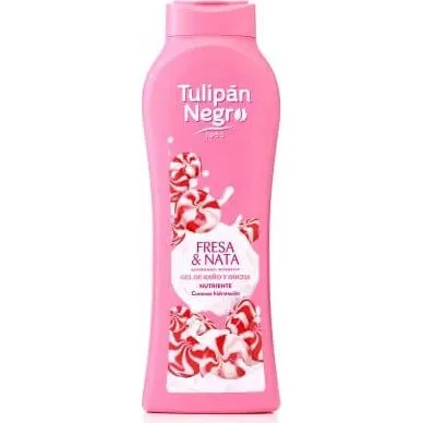 Tulipán Negro Gel de Ducha Fresa y Nata 650 ml