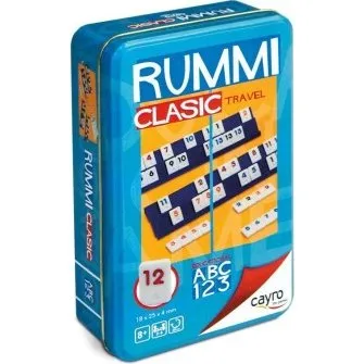 Cayro Games Rummi Classic de Viaje en Caja Metálica