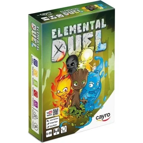 Cayro Games Elemental Duel - Juego de Cartas Estratégico