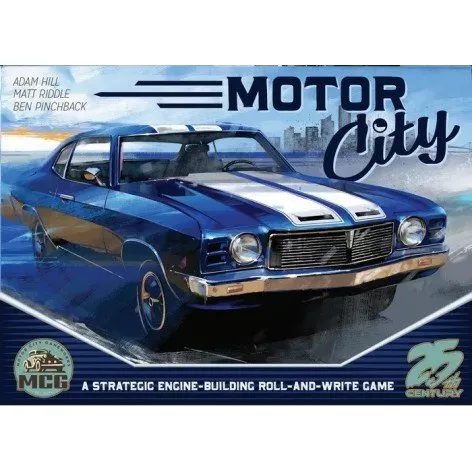 Motor City - Juego de Mesa Roll & Write de Maldito Games