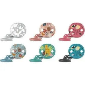 Suavinex Prints Broche Pinza con Cadena Ovalado