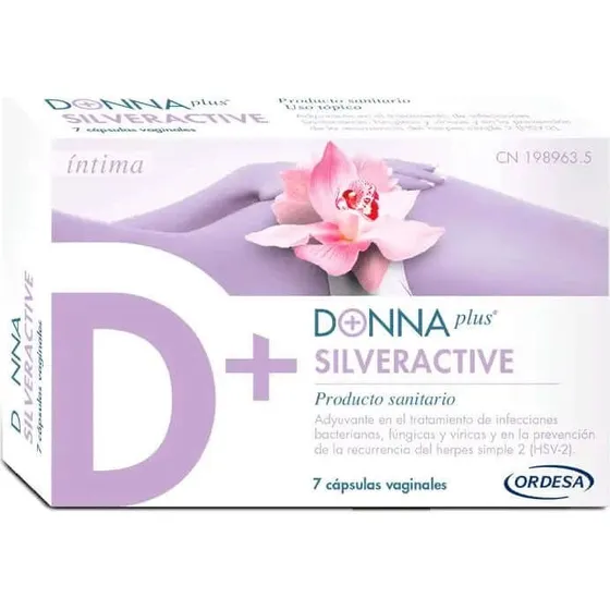 Ordesa Donna Plus+ Silveractive 7 Cápsulas Vaginales