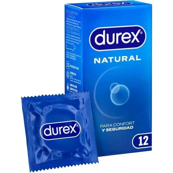 Durex Preservativos Natural Plus, 12 Unidades