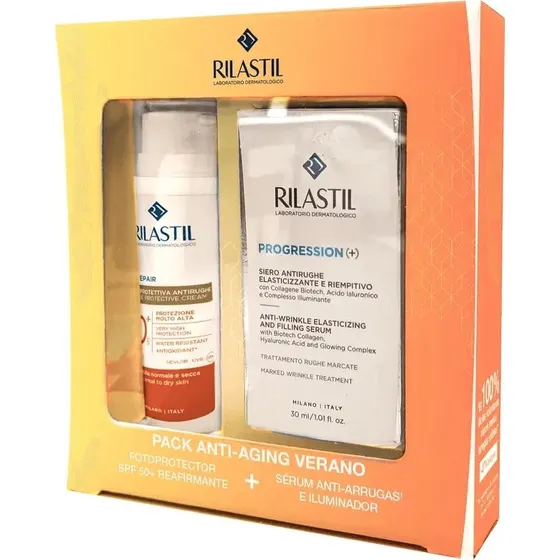 Rilastil Sun Pack Sun System Age Repair SPF50+ y Serum Progression